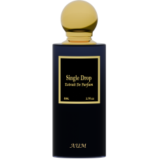 AUM Single Drop – Luxury Unisex Extrait de Parfum 80 ml | Cypriol, Saffron & Leather Niche Fragrance | Long-Lasting Intense Scent for Autumn Mystery
