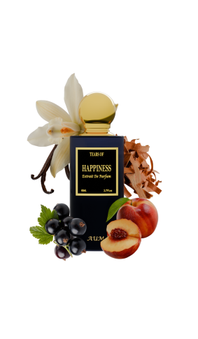 AUM Tears Of Happiness – Luxury Unisex Extrait de Parfum 80 ml | Peach, Bergamot & Lemon Zest Niche Fragrance | Long-Lasting Uplifting Scent for Daily Joy