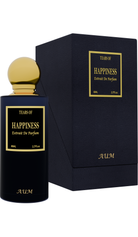 AUM Tears Of Happiness – Luxury Unisex Extrait de Parfum 80 ml | Peach, Bergamot & Lemon Zest Niche Fragrance | Long-Lasting Uplifting Scent for Daily Joy
